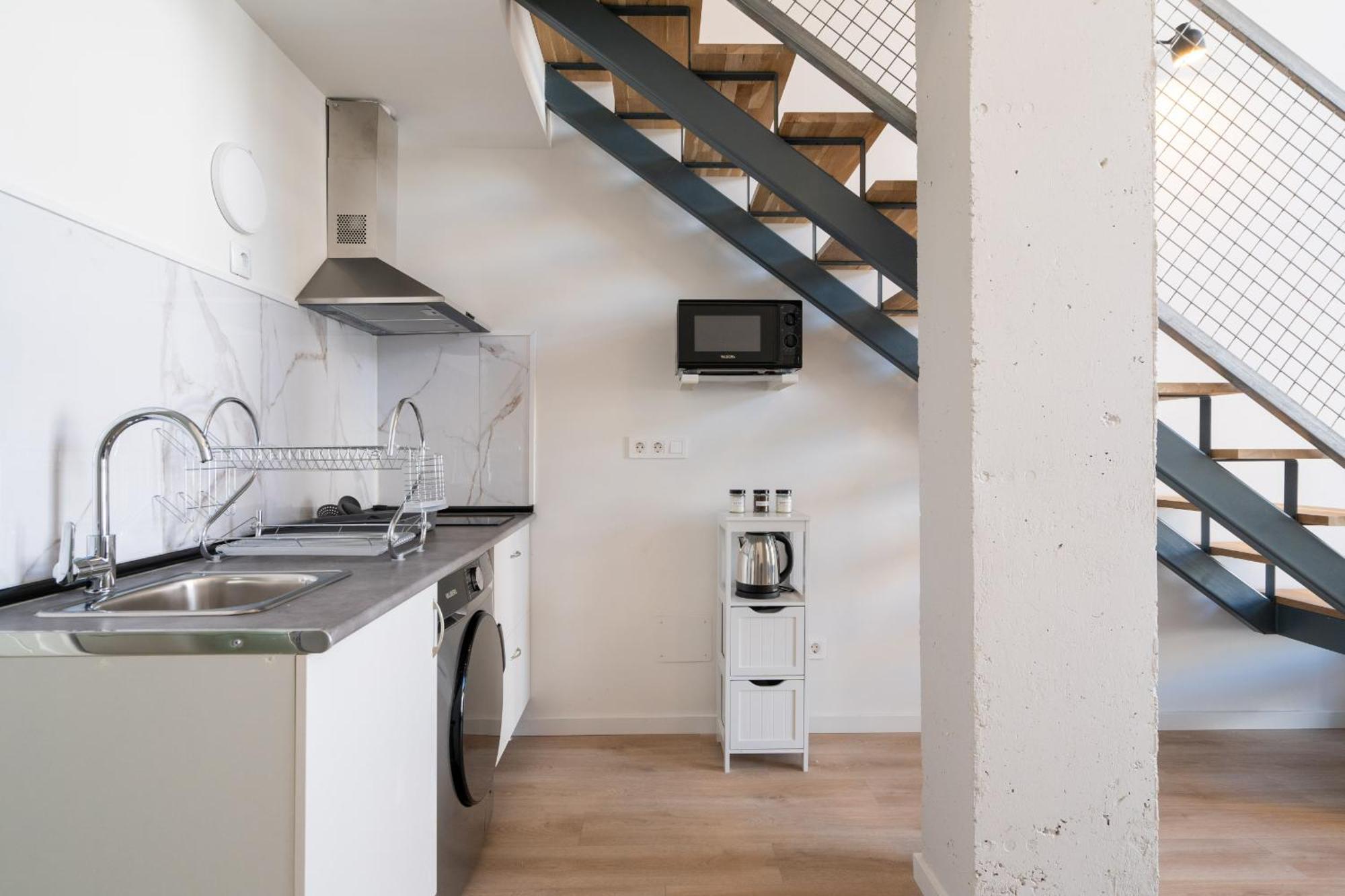 Apartment Loft Reformado Industrial Con Garaje Alquiler Temporal *